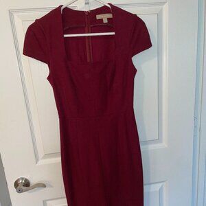 Banana Republic Square Neck Cap Sleeve Dress